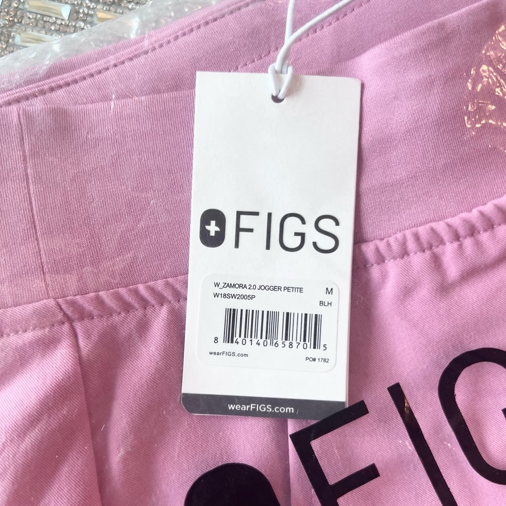 🩷 CHALK PINK Figs Zamora 2.0 Joggers XS, SMALL, MEDIUM PETITE BNWT - Picture 2 of 4